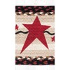 Earth Rugs Primitive Stars Burgundy Oval Stair Tread 27"x8.25" – Rustic Farmhouse Style - 3 of 3