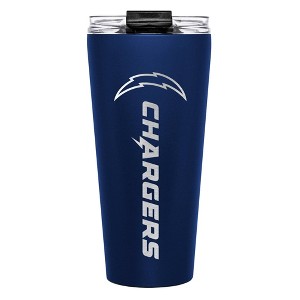 NFL Los Angeles Chargers Big Slim Travel Tumbler - 32oz: Stainless Steel, Acrylic Lid - 1 of 3