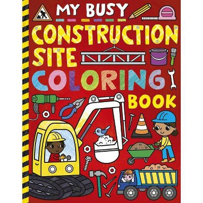 My Busy Construction Coloring Book - by Tiger Tales (Paperback)