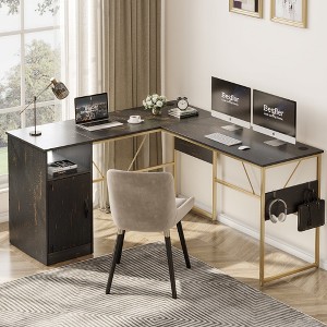 Bestier L Shaped Desk 95" Computer Corner Desk Long Table with Storage for Home Office - 1 of 4