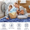 Machine Washable Area Rug Boho Low Pile Rug Geometric Trellis Non Slip Backing Rug Foldable Ultra-Thin Carpet - 4 of 4