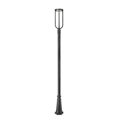Z-Lite Leland 1 - Light Post Light in  Sand Black