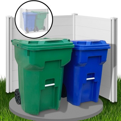 Casafield 42" x 42" White Vinyl Privacy Fence Panel Set