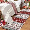 GustoWave Washable Christmas Vintage Boho Floor Area Rug, Low Pile for Bedroom Living Room - 3 of 4