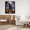 Stupell Industries Full Moon Halloween Night Spooky Black Cat Jack-o'-lantern Canvas Art - 3 of 4