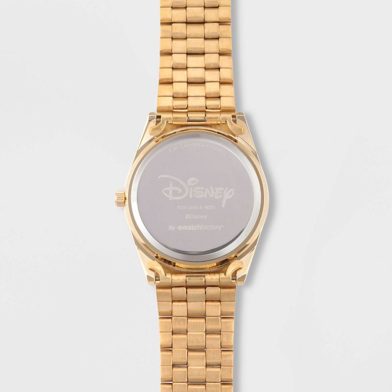 Women&#39;s Disney Minnie Mouse Glitz Bracelet Watch - Gold, 4 of 6