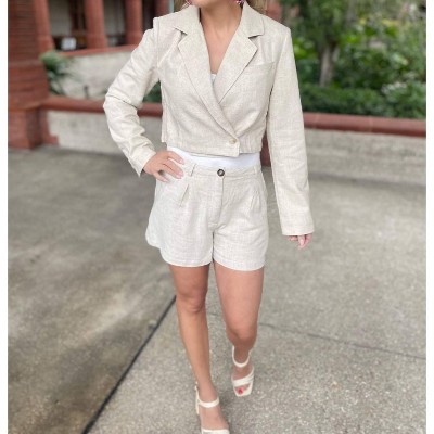 Women's Linen Blazer - Fate