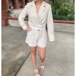 Women's Linen Blazer - Fate - 1 of 3