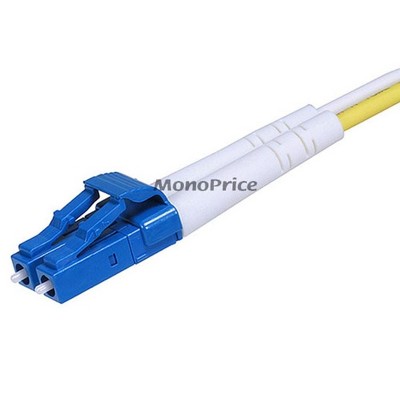 Monoprice Single-Mode Fiber Optic Cable - LC/ST, UL, 9/125 Type, Duplex, Yellow, 1m, Corning