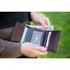 Leather Trifold RFID Wallet For Men With Flip Out ID Holder - 3 of 4