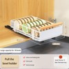 TROPOW Teleskopschublade Ausziehbare Schublade Für Kabinett Teller Schrank Organizer Küche Geschirrabtropfgestell Mit Abtropfschale Ohne Bohren - 3 of 4