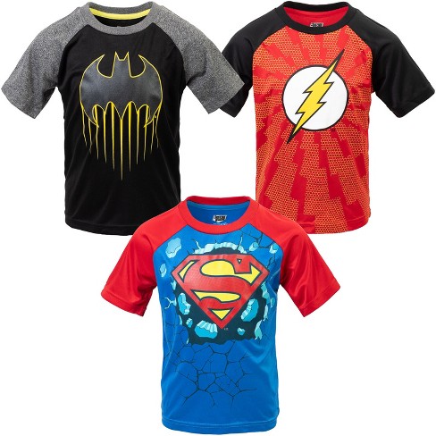 Dc Comics Justice League Flash Athletic 3 Pack T-shirt :