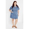 Women's Plus Size Melina Dress - mid wash | CITY CHIC - 2 of 4