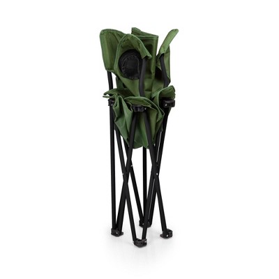 Green Collapsible Outdoor Camping Chair with Mesh Cup Holder