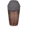 Glam Glass Vase - Metallic Finish, Textured Design, Modern Decorative Accent for Home & Office, Living Room & Bedroom Decor - 2 of 4