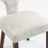 Lyngins Set of 2 Upholstered Linen Dining Chairs,Solid Wood Frame Side Chairs,Kitchen Chairs for Dining Room,Living Room,Office - 4 of 4