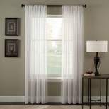 1pc Sheer Trinity Crinkle Voile Window Curtain Panel - Curtainworks