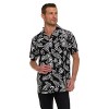 Super Triple Goose Men’s Printed Rayon Camp Collar Shirt - Soft Feel, Moisture-Wicking, Easy Care - 4 of 4