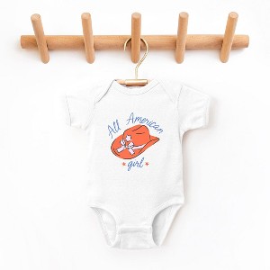 The Juniper Shop All American Girl Hat Baby Bodysuit - 1 of 3