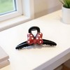 Anna-Kaci Bow Hair Claw Clip with Polka Dot Design and Strong Grip 6in - Red - 4 of 4