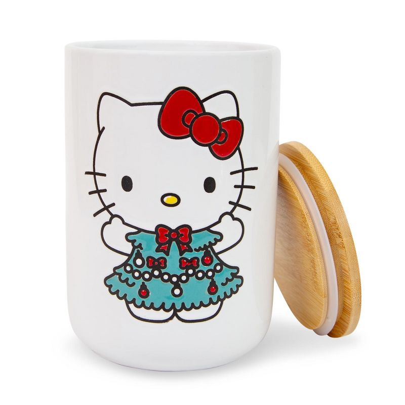 Silver Buffalo Sanrio Hello Kitty Holiday 6-Inch Ceramic Snack Jar, 2 of 9