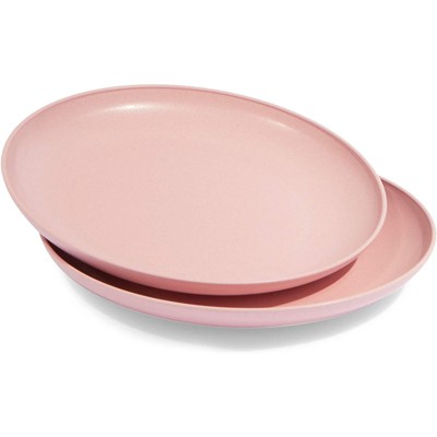 Set of 6 Multicolor Wheat Straw Microwave-Safe Dinner Plates