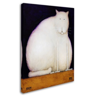 Trademark Fine Art -Daniel Patrick Kessler 'Fat Cat' Canvas Art