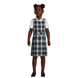 Lands' End Kids Uniform Plaid Jumper - 1 of 4
