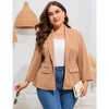 Whizmax Women's Plus Size Casual Blazers Open Front Work Office Jackets Blazer with Pockets - 4 of 4