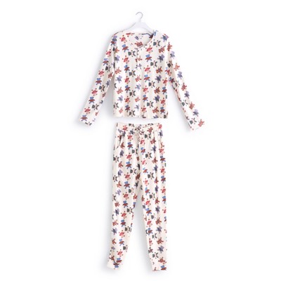 Vera Bradley Women's Outlet Cotton Henley Pajama Set