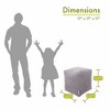Majestic Home Goods,Cube Pouf Villa - 2 of 4