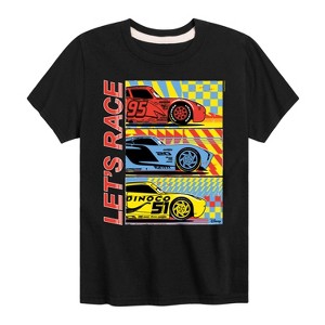 Boys' - Cars - Lightning McQueen Dinoco Jackson Storm Let's Race Short Sleeve Graphic T-Shirt - 1 of 4
