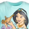 Disney Frozen Elsa Anna Moana Princess Rapunzel Jasmine Belle Girls French Terry Dress Toddler - 4 of 4