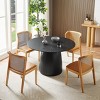 47 Inch Dining Tables Round, Dining Tables Modern For 4-6 People, Dining Tables Round Wood, Dining Tables Mid Century Modern-Cuddlewood - 3 of 4