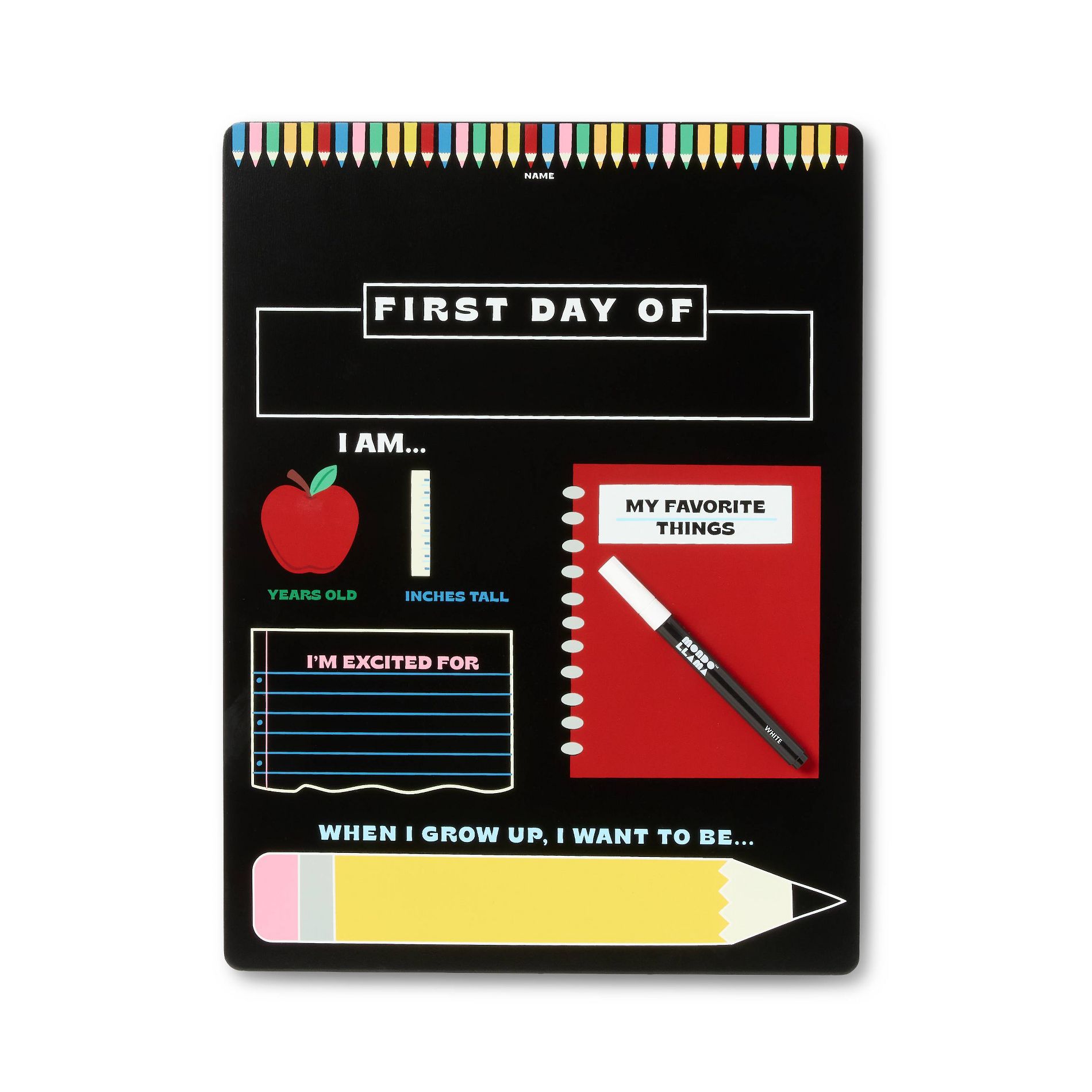First Day of School Chalkboard - Mondo Llama™