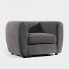 HOMES: Inside + Out Sunhaven Contemporary Boucle Fabric Deep Barrel Accent Armchair - 2 of 4