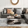 MAYEERTY Coffee Table - Square 2-Tier Central Cocktail Table - 2 of 4