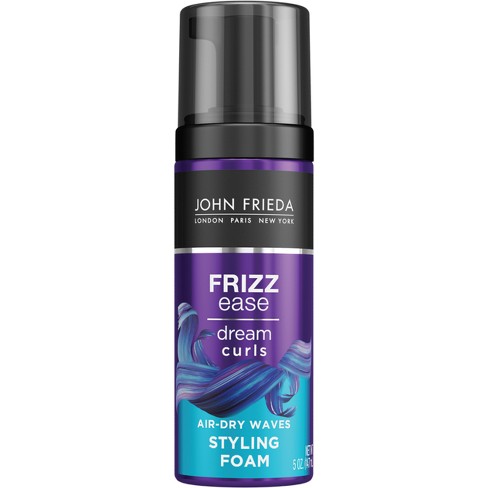 John Frieda Frizz Ease Air-dry Waves Styling Foam, Dream Curls Defining Frizz  Control, Curly Hair - 5 Fl Oz : Target