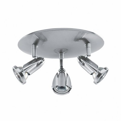 Access Lighting Cobra 3 - Light Flush Mount in  Brushed Steel