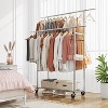 Simple Trending Double Rod Clothing Garment Rack Chrome - 4 of 4