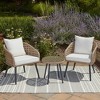Bristol Cane 3pc Outdoor Wicker Chat Set - Haven Way - image 2 of 4