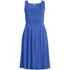 Lands' End Women's Cupro Fit and Flare Sleeveless Dress - 3 of 4