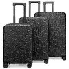 ELLE Luggage Wayfarer 3pc Expandable Monogram Spinner Hardside Luggage Set - 2 of 4