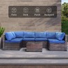 Yardgrace 7-Piece Modular Weather Resistant Straight-back Sofa Set - 4 of 4