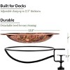 Good Directions 13" Fired Copper Bird Bath & Deck Bracket - Orange - 4 of 4