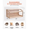 VEVOR Wooden Hamster Cage, 270° Viewing Hamster Habitat, 40 x 20 x 20in, Dwarf Hamster Cages with Openable Top, Ventilated Small Animal Cage, Beige - 4 of 4