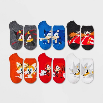 Sonic The Hedgehog Characters Youth 3-pack 360 Crew Socks : Target