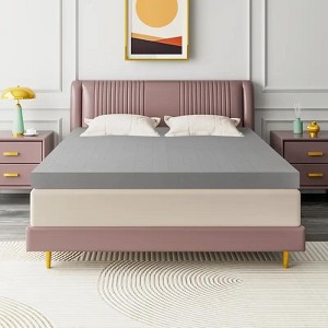 MAYEERTY 2 Inch King Mattress Topper - Gel Memory Foam, Cooling Double Bed Topper for Soft Sleep, Pressure Relief, CertiPUR-US - 1 of 4