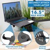 Mount-It! Laptop and Monitor Desk Stand | Full Motion Laptop Arm Stand | Ergonomic Adjustable Monitor Mount | VESA Monitor Desk Mount with Laptop Tray - 3 of 4