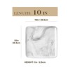 vancasso 4 Pieces Dinnerware Set,Marble Grey,Durable Poreclain,Dinner Plates,Square Plate,Service For 4 People - 2 of 4